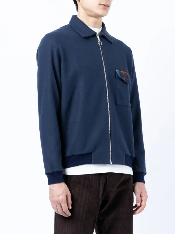 folk zip through shirt jacket