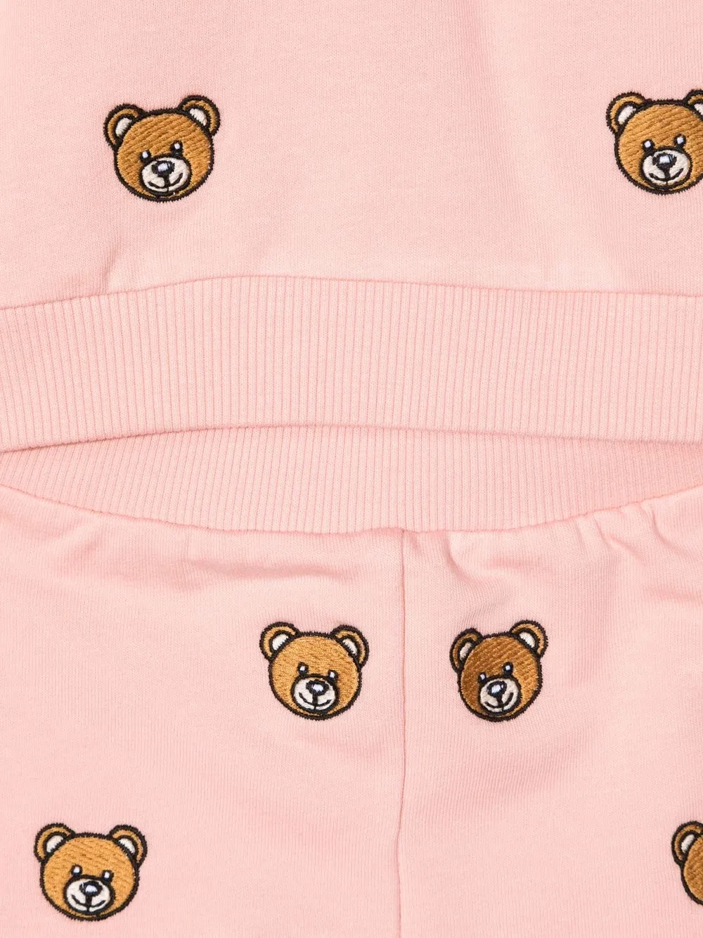 фото Moschino kids спортивный костюм с принтом teddy bear