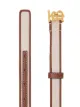 Burberry monogram-motif leather-trim canvas belt