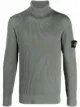 Image 1 of Stone Island logo-patch roll-neck jumper
