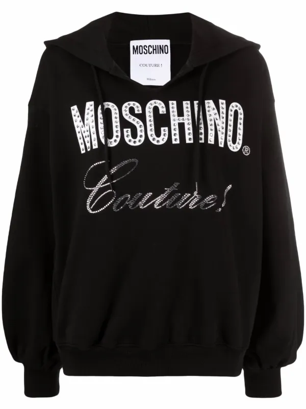 moschino grey moletom com capuz