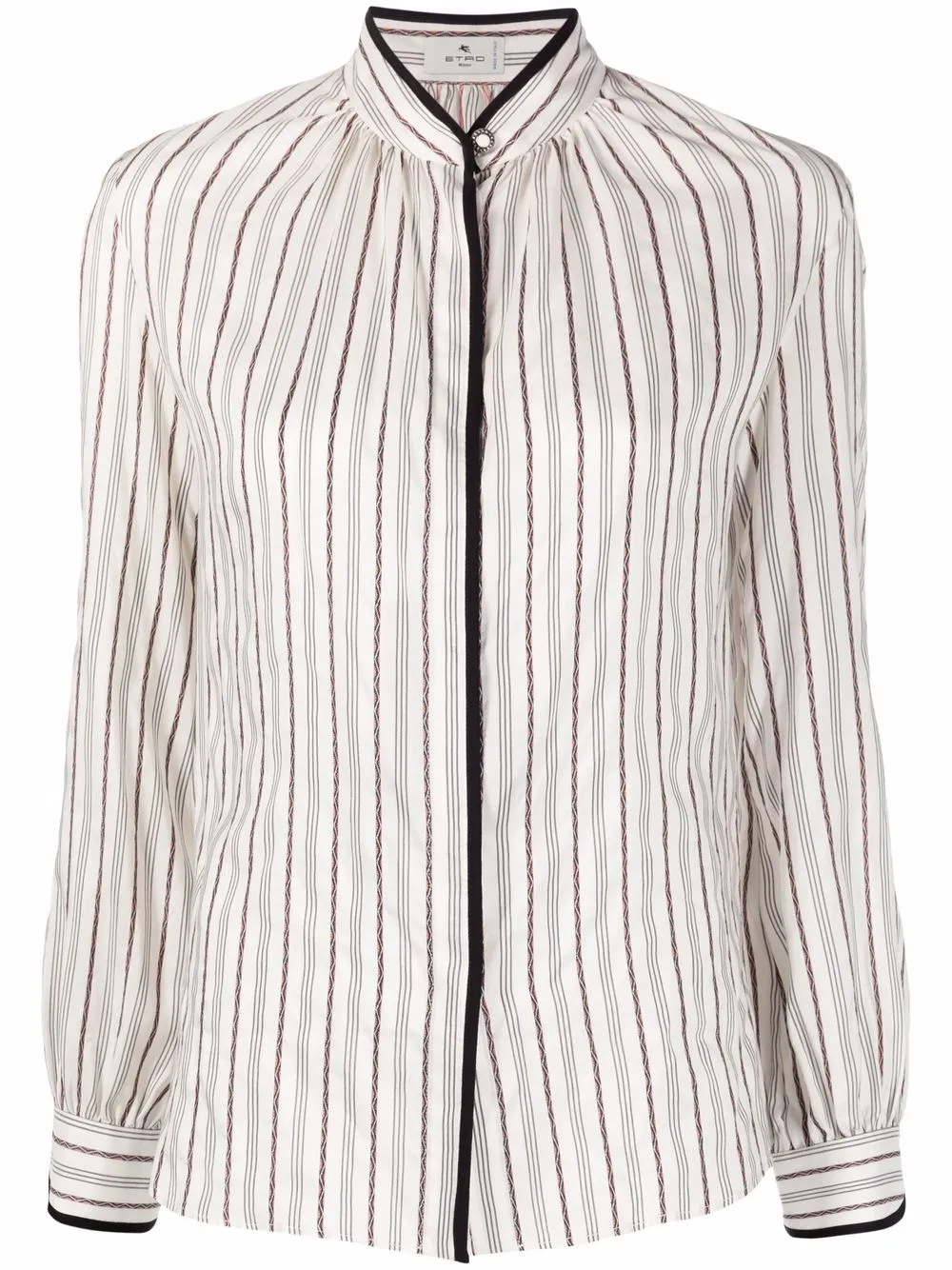 

ETRO striped silk blouse - White