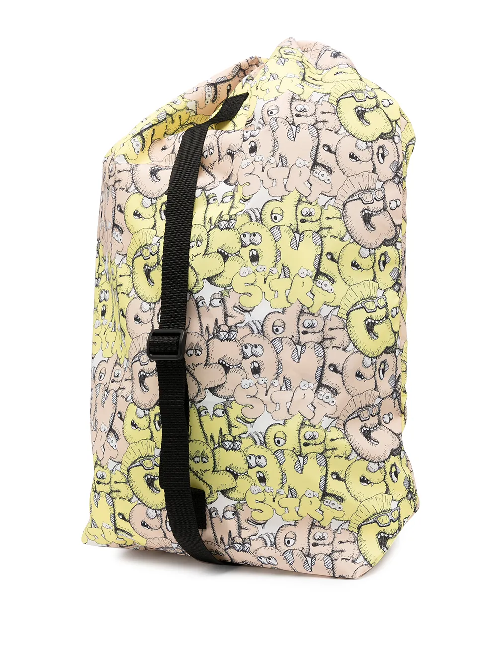 x Kaws logo print backpack