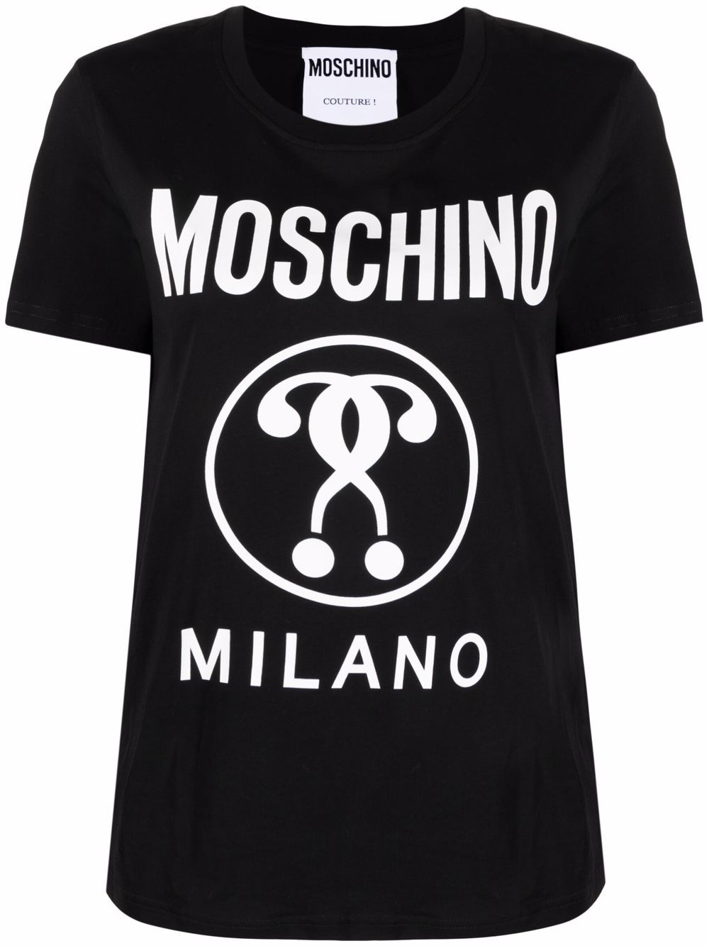 фото Moschino футболка с принтом double question mark