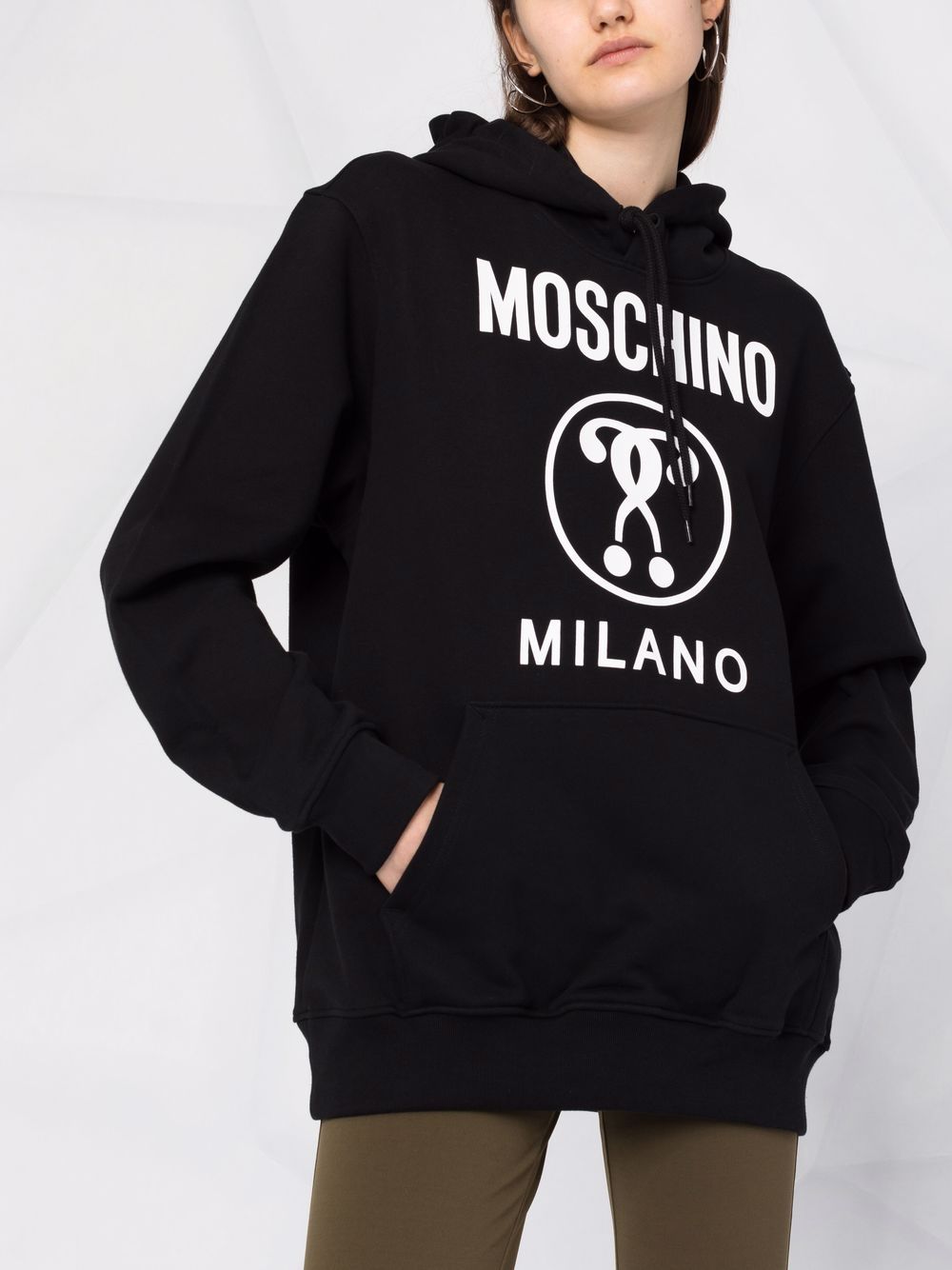 фото Moschino худи с принтом double question mark