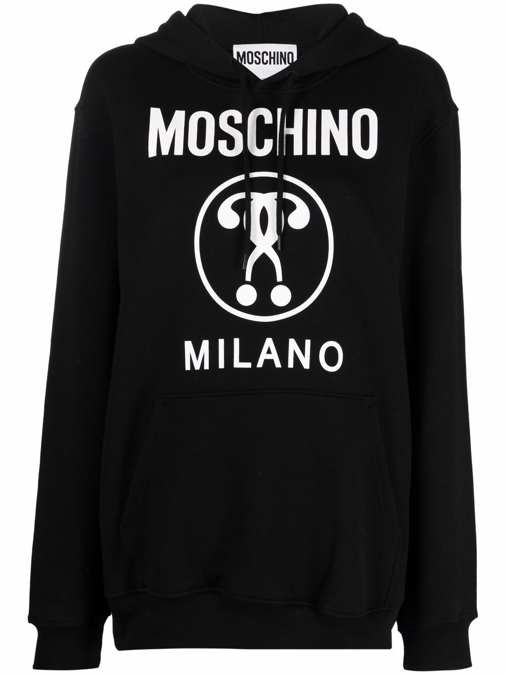 фото Moschino худи с принтом double question mark