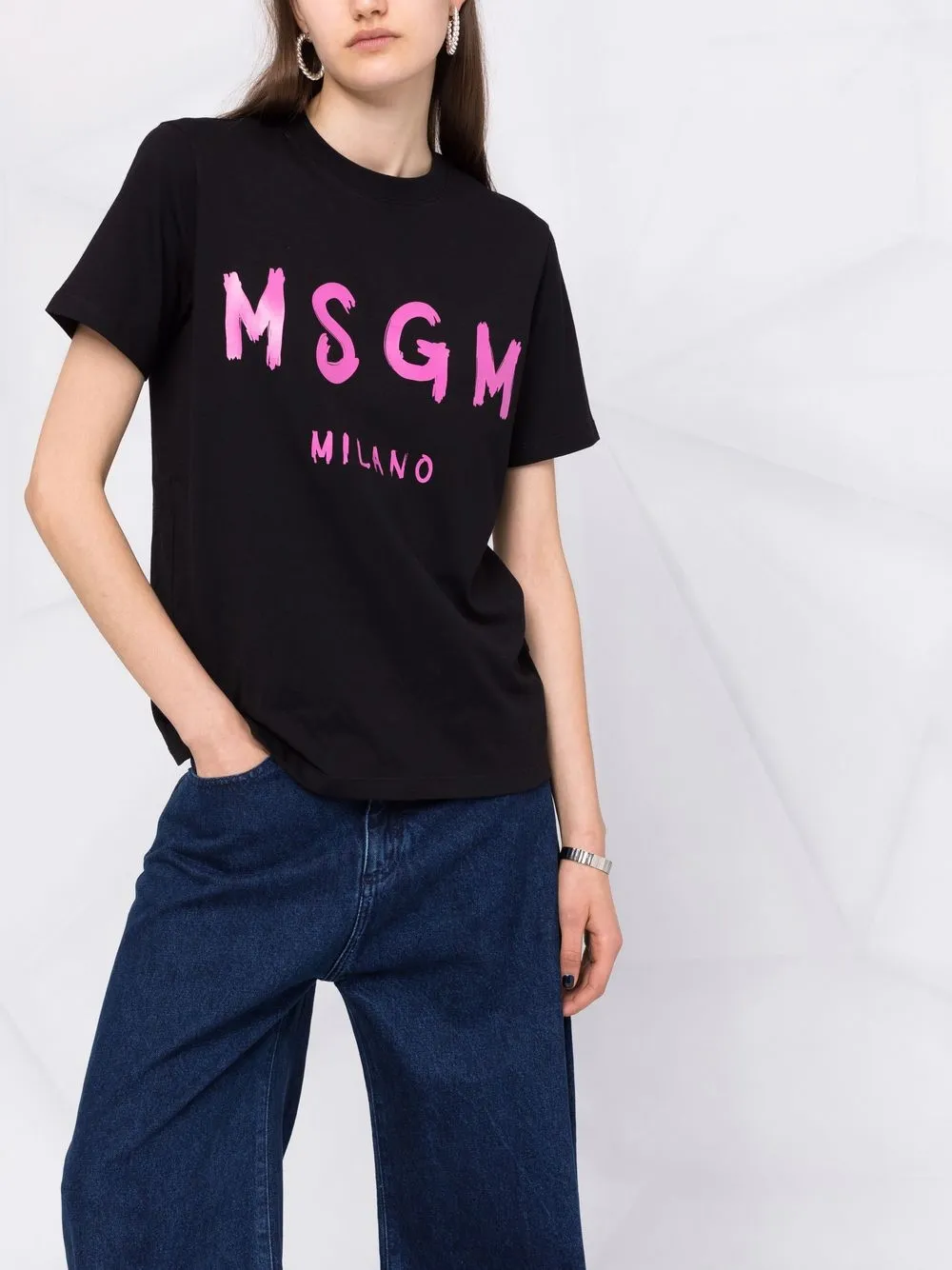 фото Msgm футболка с логотипом