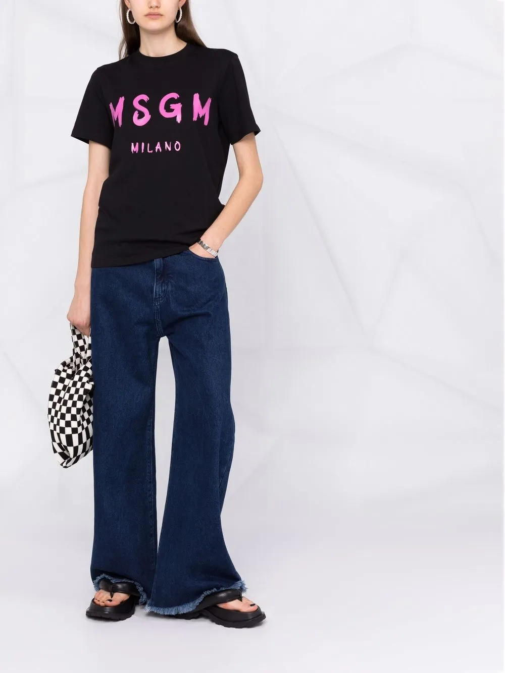 фото Msgm футболка с логотипом