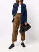 Imagem 2 de DONDUP Calça cropped cintura alta de veludo cotelê