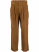 Imagem 1 de DONDUP Calça cropped cintura alta de veludo cotelê