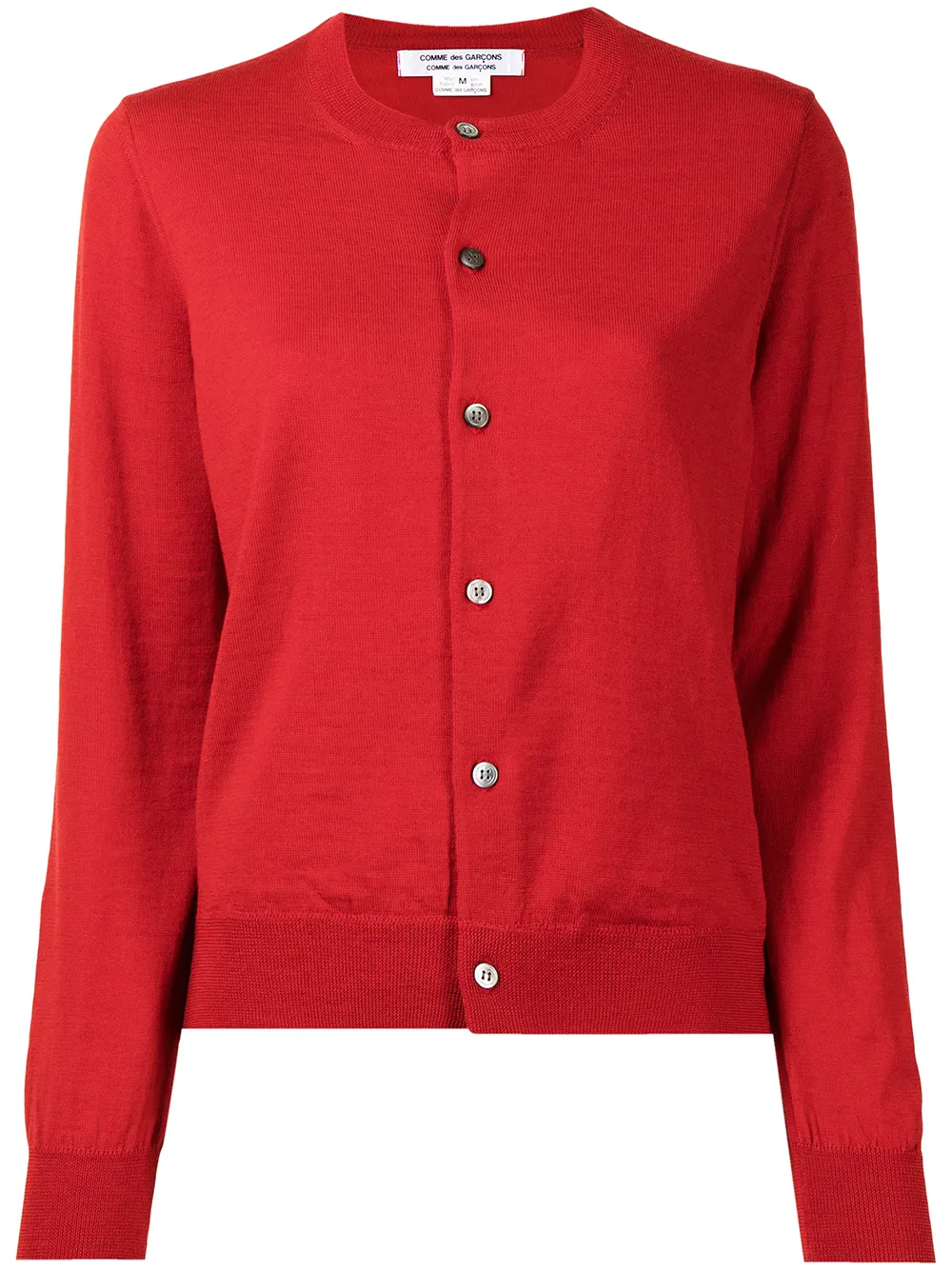 

Comme Des Garçons Comme Des Garçons cárdigan con cuello redondo - Rojo