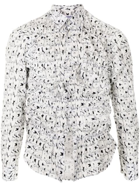 Comme Des Garcons Shirt logo-print cotton shirt Men