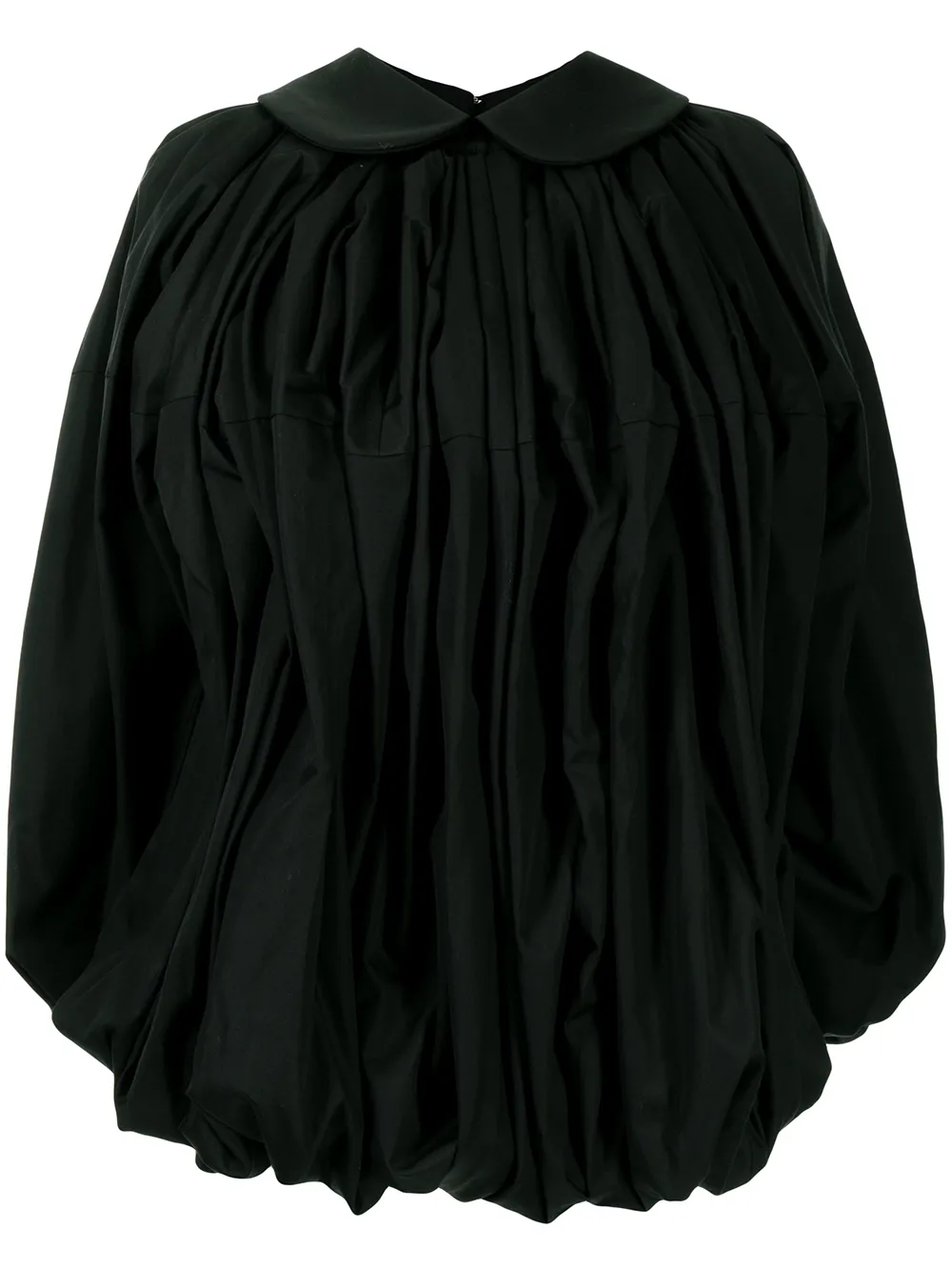 

Comme Des Garçons blusa plisada - Negro