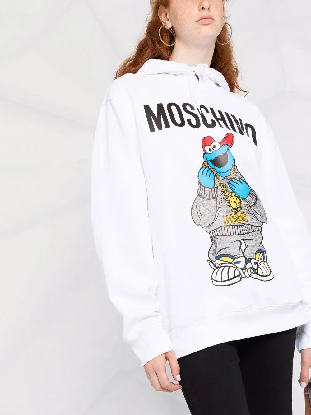 фото Moschino худи sesame street© с логотипом