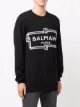 Balmain intarsia logo merino jumper
