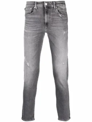 calvin klein black ripped jeans