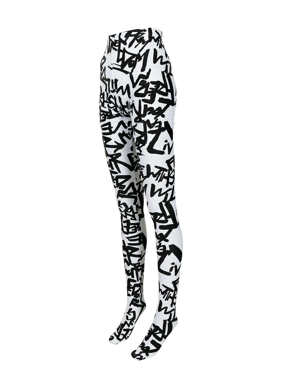 Comme Des Garçons slogan print high-rise tights | Image 2