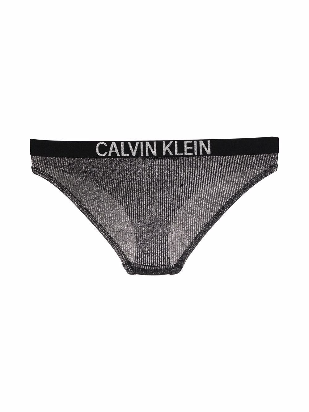 Calvin Klein Bikinislip met logoband - Zwart