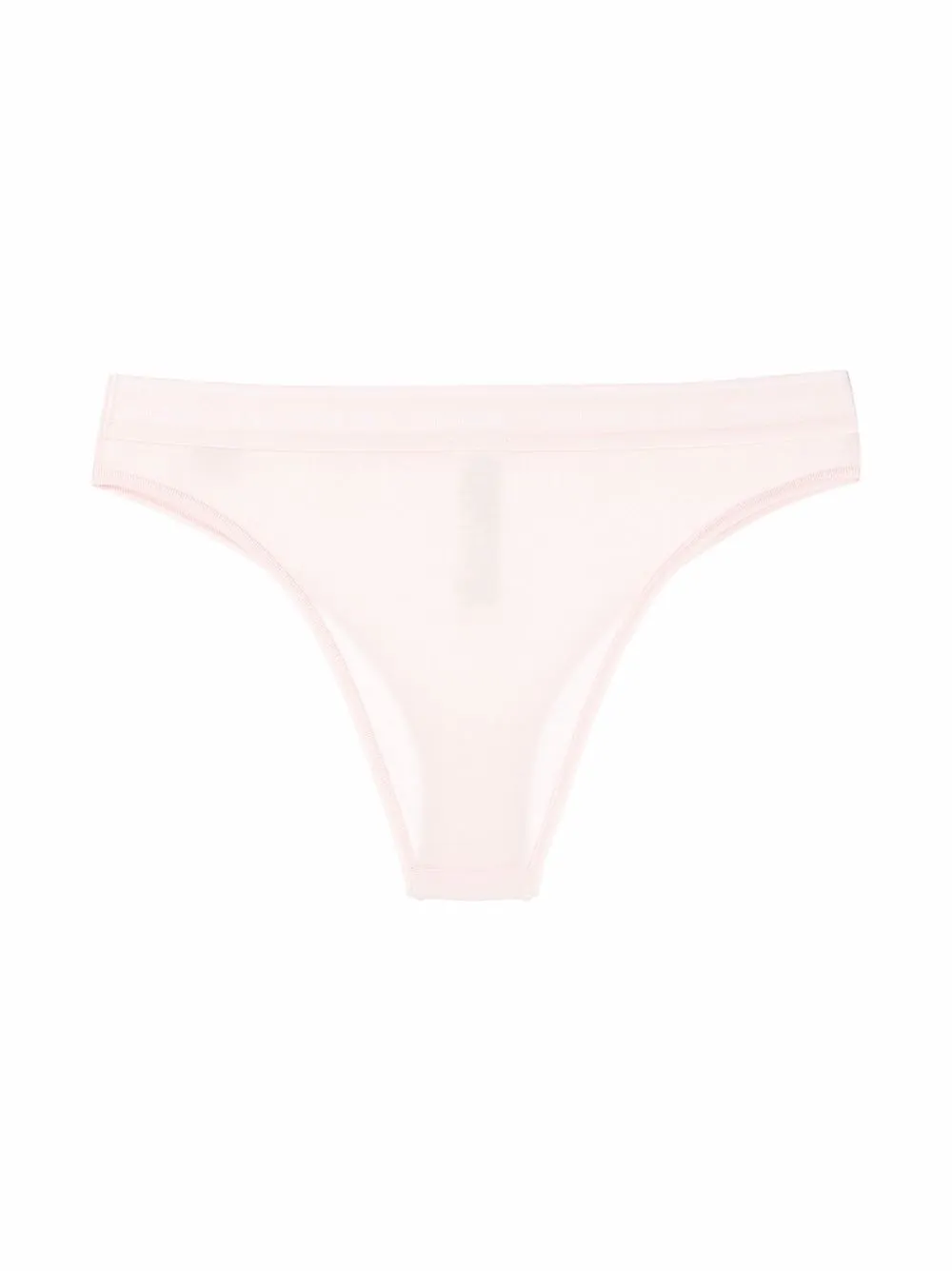 Shop Calvin Klein Waistband-logo Thong In Pink