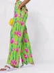 Jean Paul Gaultier Pre-Owned 1990s tulip-print wide-leg trousers