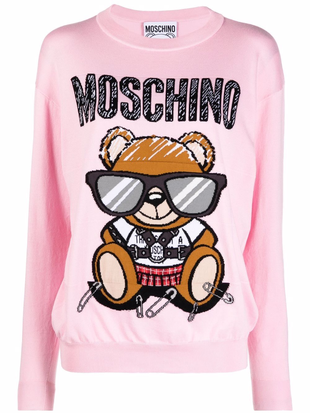 фото Moschino джемпер teddy bear вязки интарсия