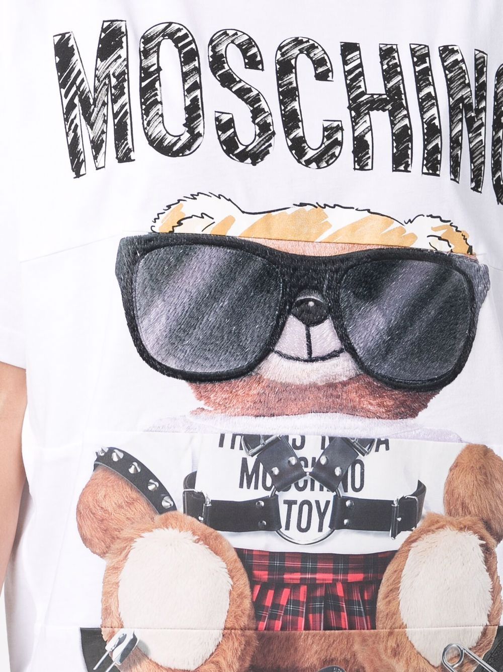 фото Moschino футболка с принтом toy-bear