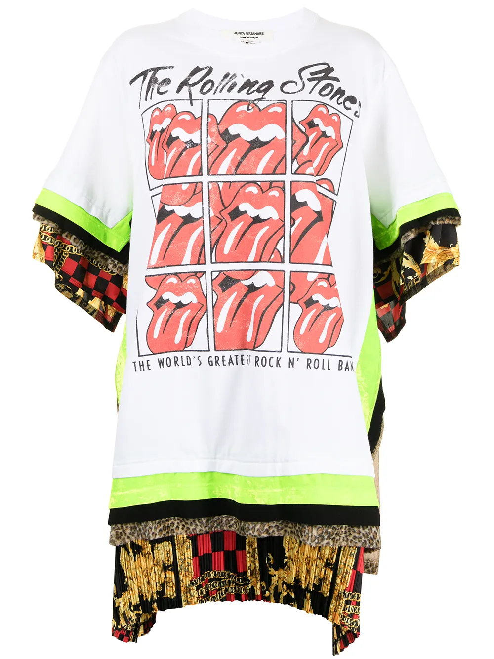 Junya Watanabe mix-print T-shirt Dress - Farfetch