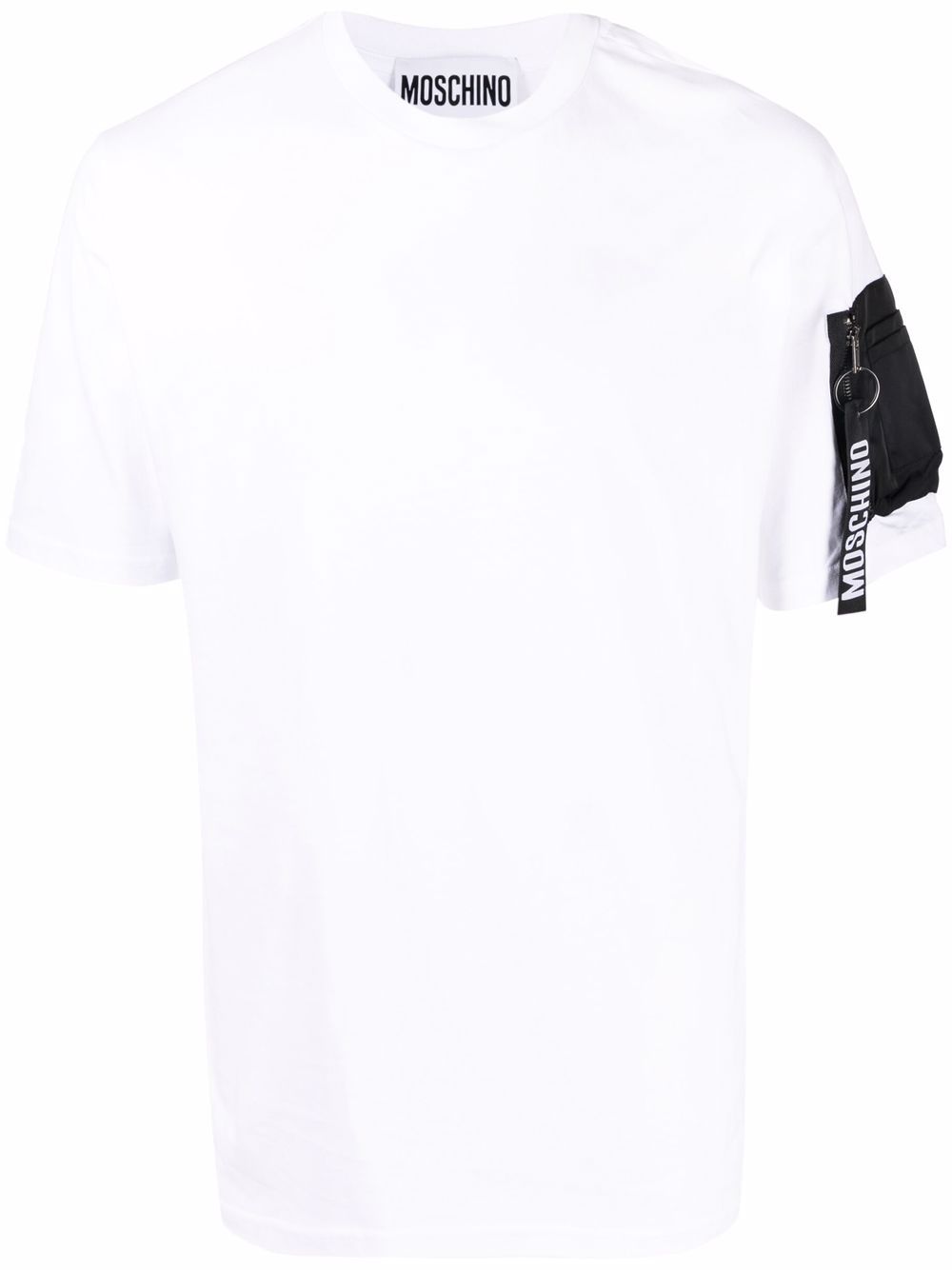 фото Moschino футболка с карманом на рукаве