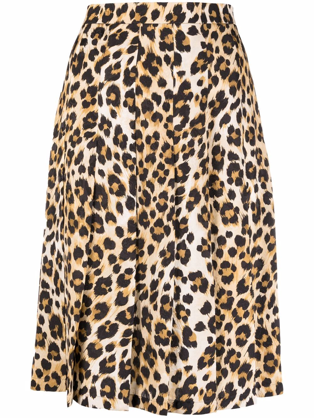 фото Moschino юбка с леопардовым принтом и складками