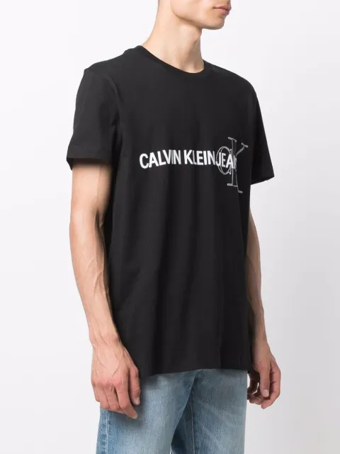 Calvin Klein Jeans logo-print Organic Cotton T-shirt - Farfetch