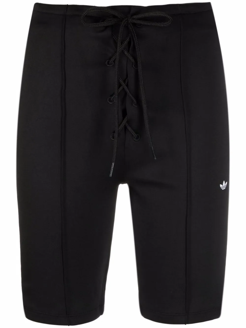 фото Adidas шорты с завышенной талией и шнуровкой