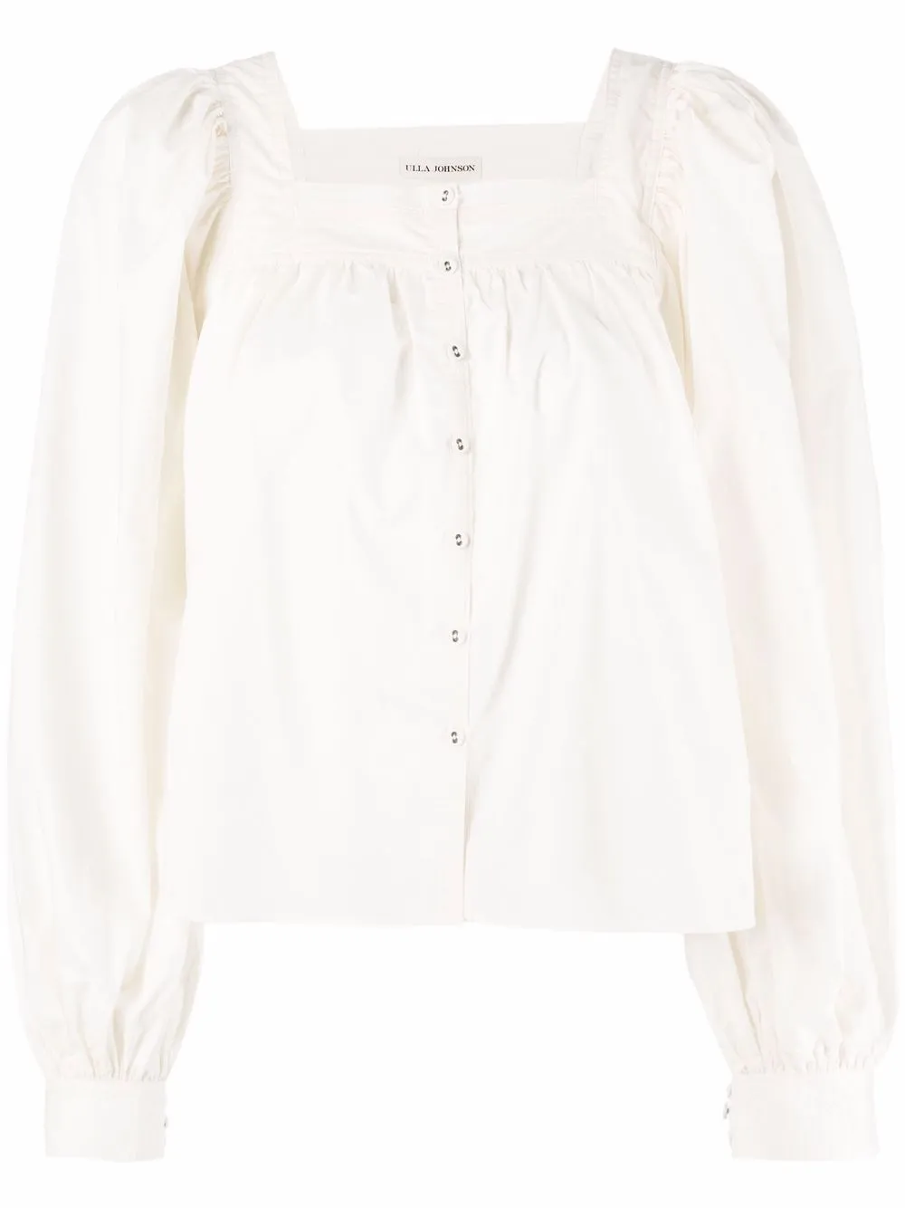 

Ulla Johnson long-sleeve cotton blouse - Neutrals