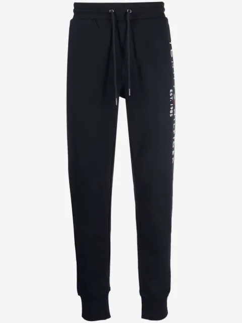 Tommy Hilfiger pants con logo bordado y cordones en la pretina
