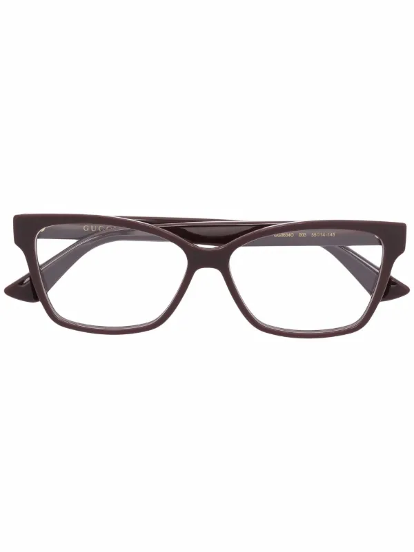 Gucci Eyewear Lentes Con Armazón Rectangular - Farfetch