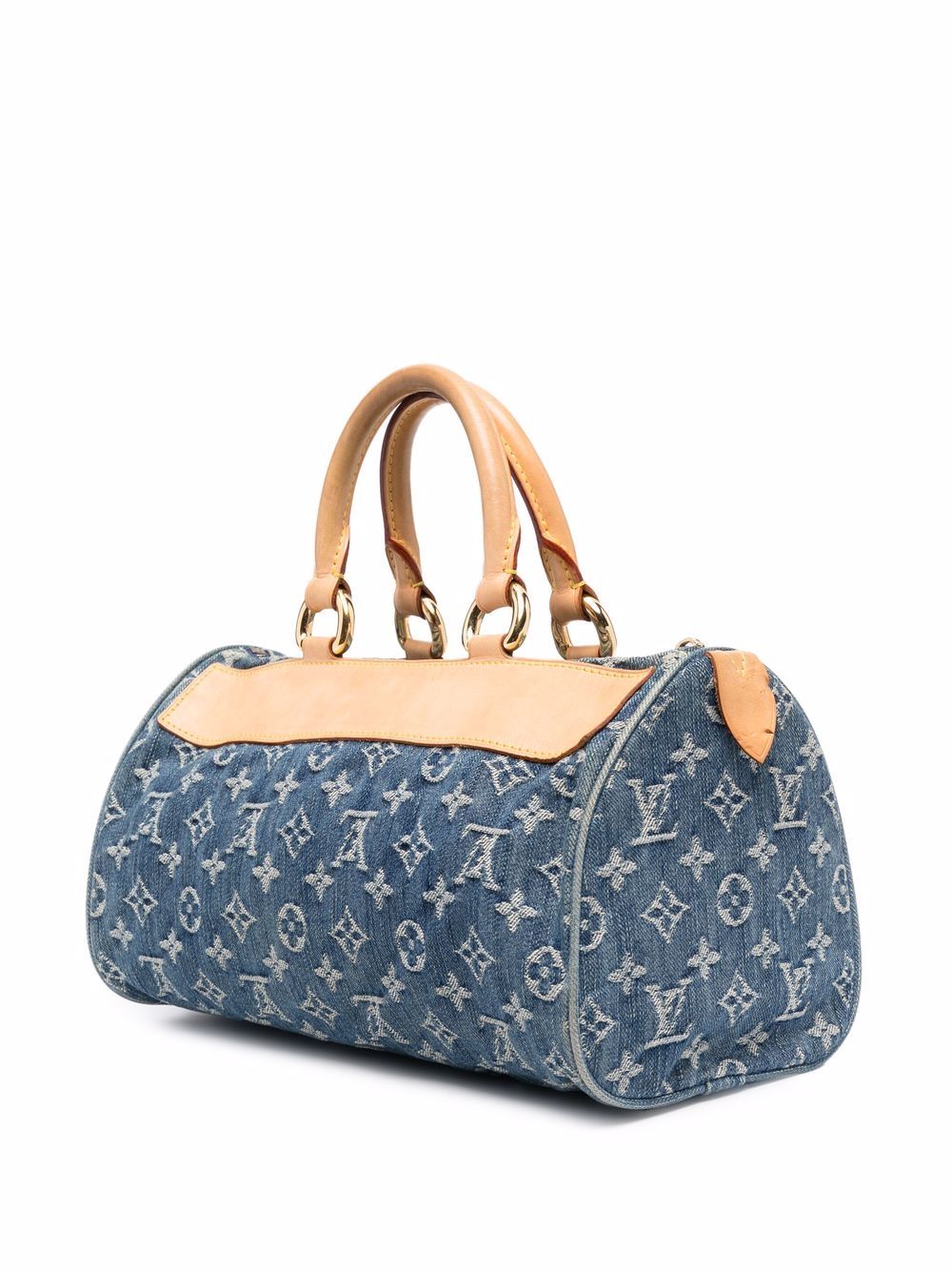 Handbags Louis Vuitton LV Speedy Denim Blue 25