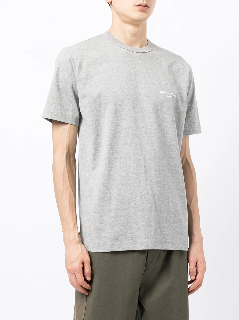 фото Comme des garçons homme футболка с логотипом
