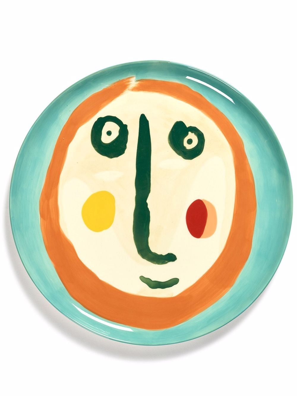 фото Serax тарелка feast face 2' с абстрактным принтом