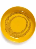 Serax FEAST swirl-dots high plate (22cm) - Yellow