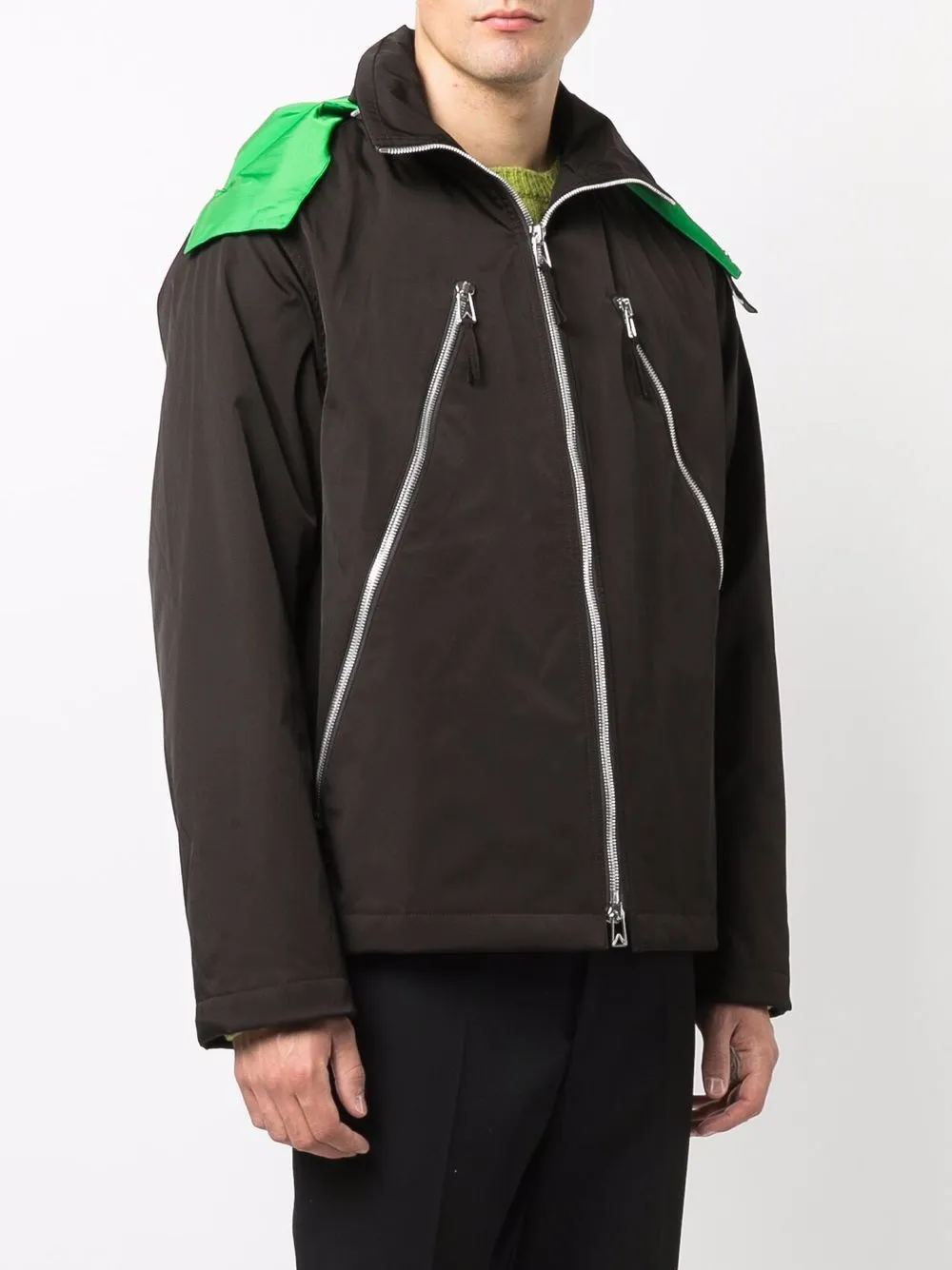 фото Bottega veneta куртка на молнии с потайным капюшоном