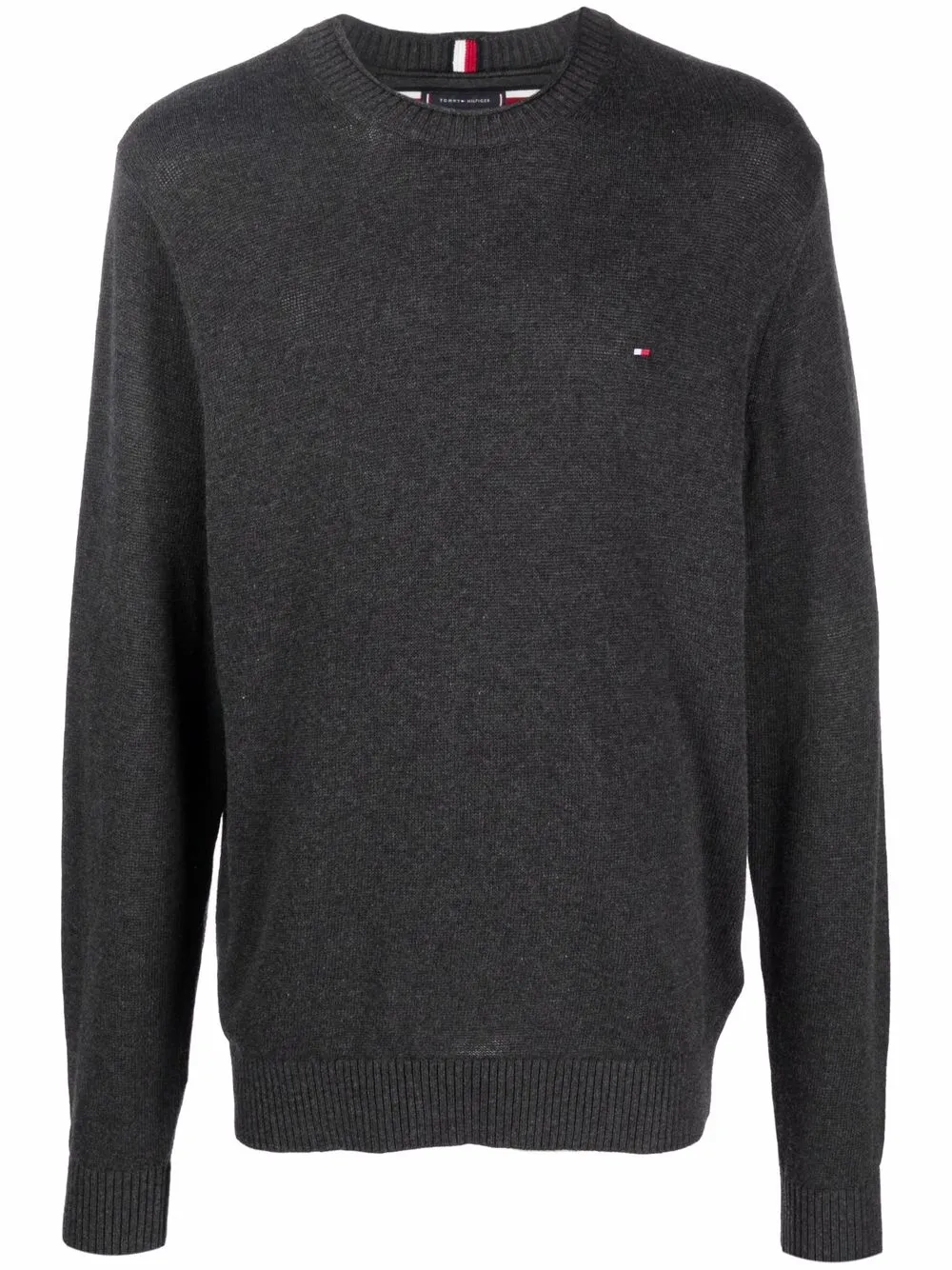 

Tommy Hilfiger organic cotton logo-patch jumper - Grey