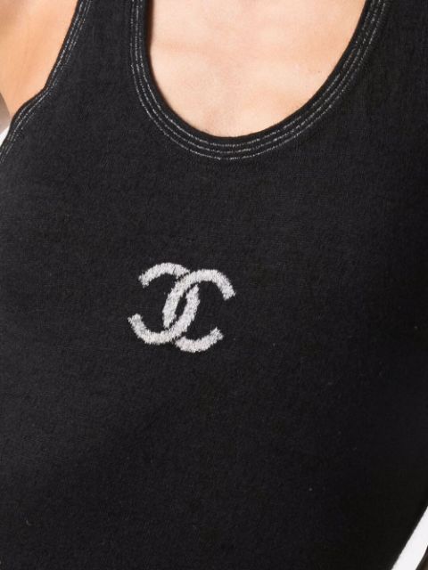 Chanel Pre-Owned 2010 CC Logo Tank Top - Farfetch