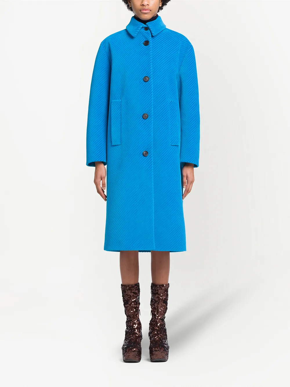 Image 2 sur Prada manteau en velours côtelé