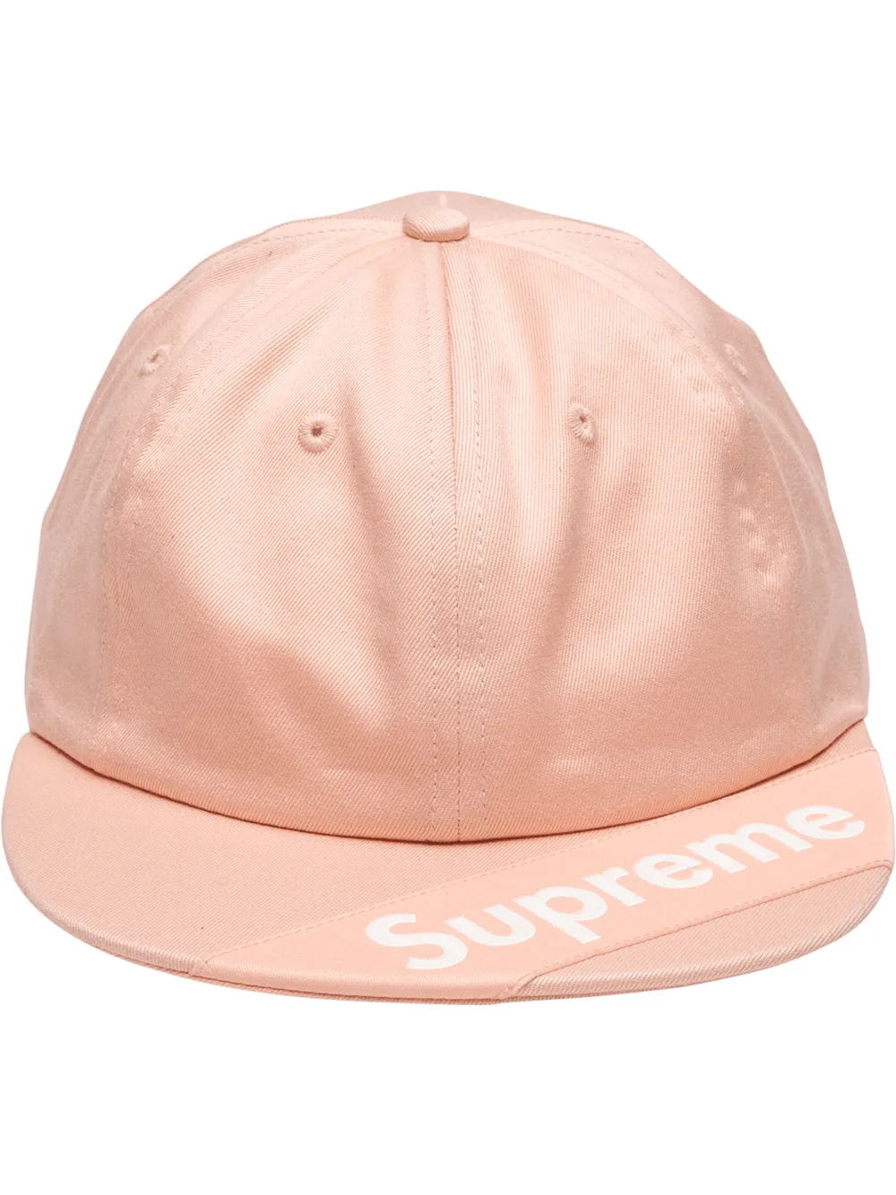 supreme casquette à bande logo - orange