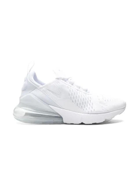 Nike Kids Air Max 270 ''White/White-Metallic Silver'' sneakers