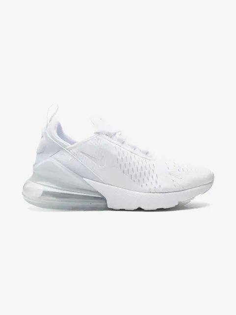 Nike Kids Air Max 270 ''White/White-Metallic Silver'' sneakers
