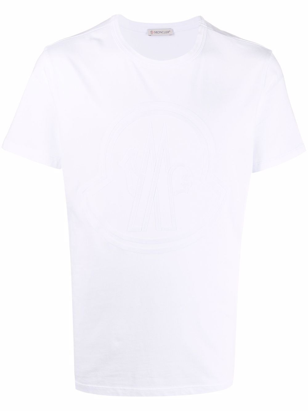 фото Moncler футболка с тисненым логотипом