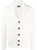 Drumohr button-up merino cardigan - White