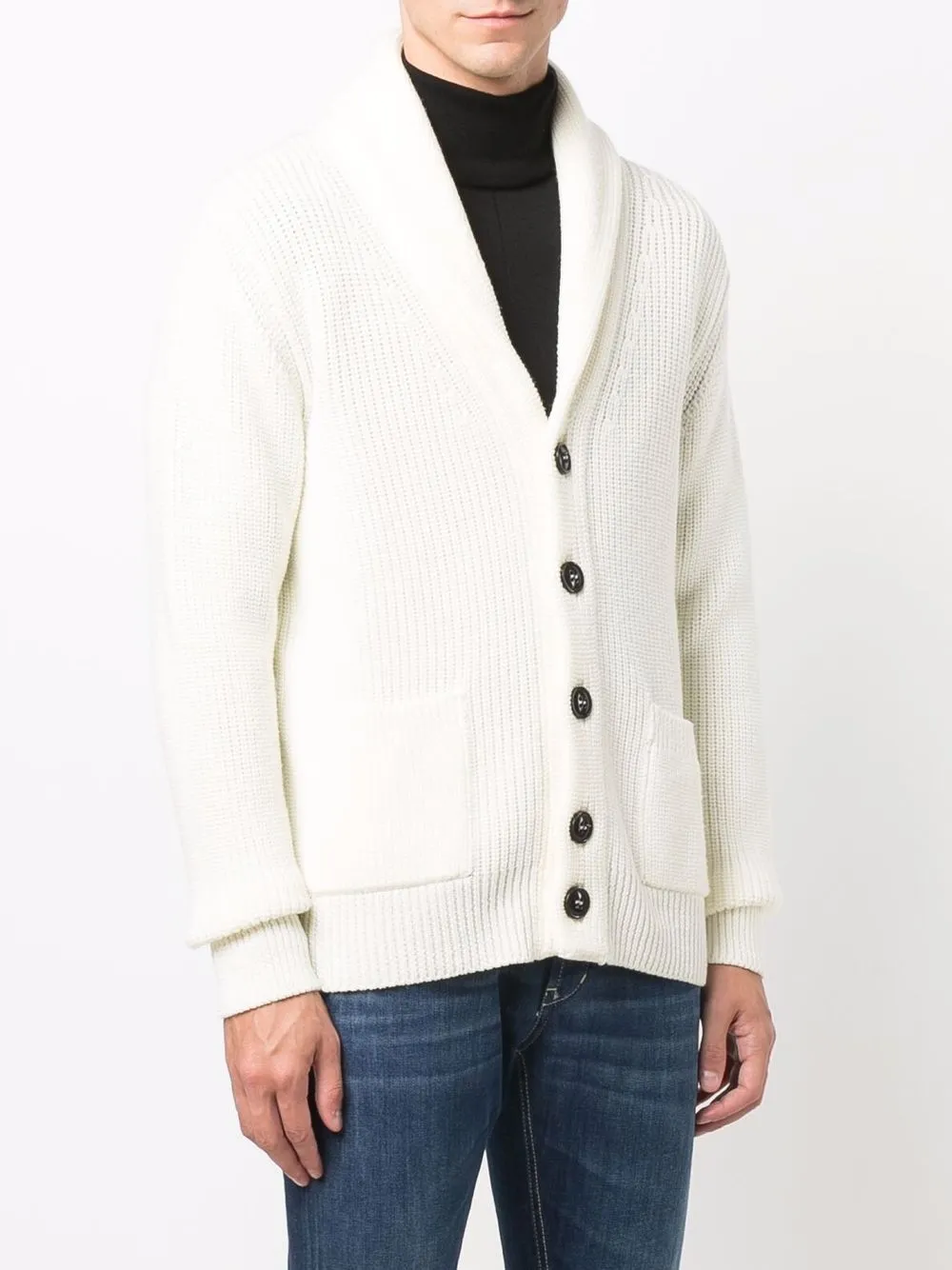 Drumohr Button-up vest Wit