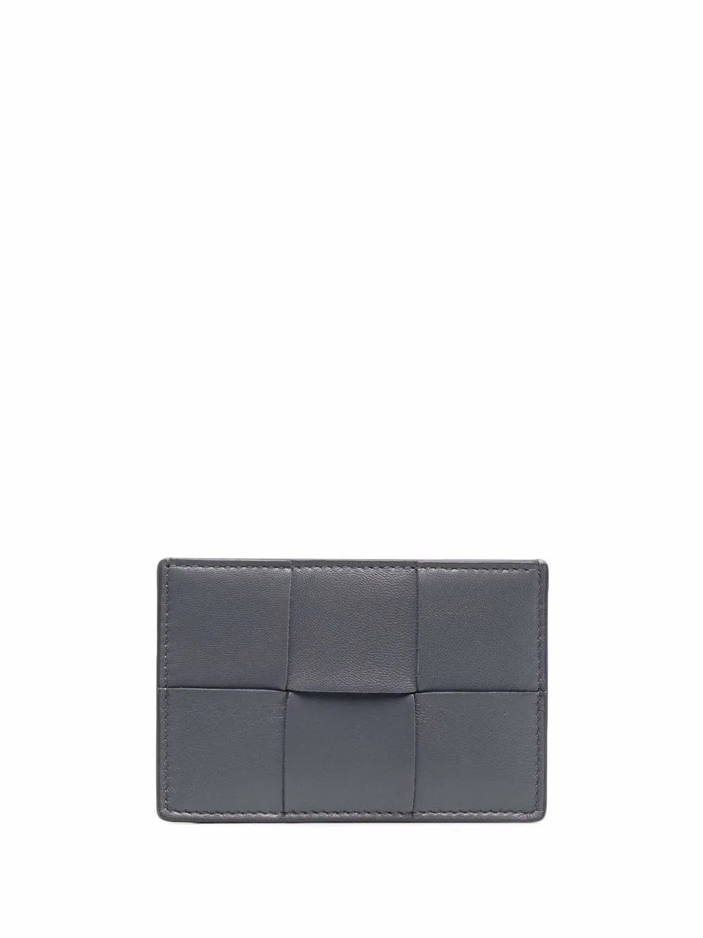 Intrecciato leather cardholder