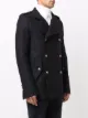 Balmain notched-lapel double-breasted coat